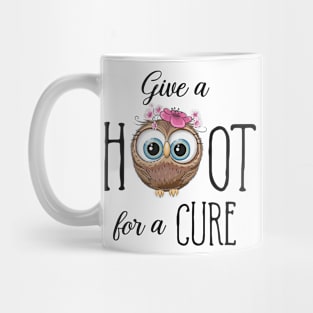 Give A Hoot For A Cure Owl Mug